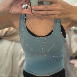 Lili Claspe Rose Gold Bralette Body Chain